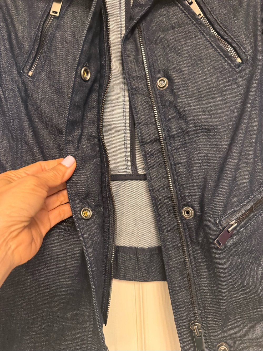 Ann Taylor Dark Blue DenimJacket - Picture 5 of 7